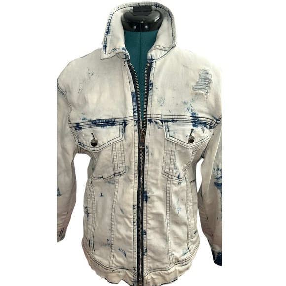 Rockstar Original Bleachwash Denim Jacket, P2P:20.5, L:23.5” - Picture 2 of 10